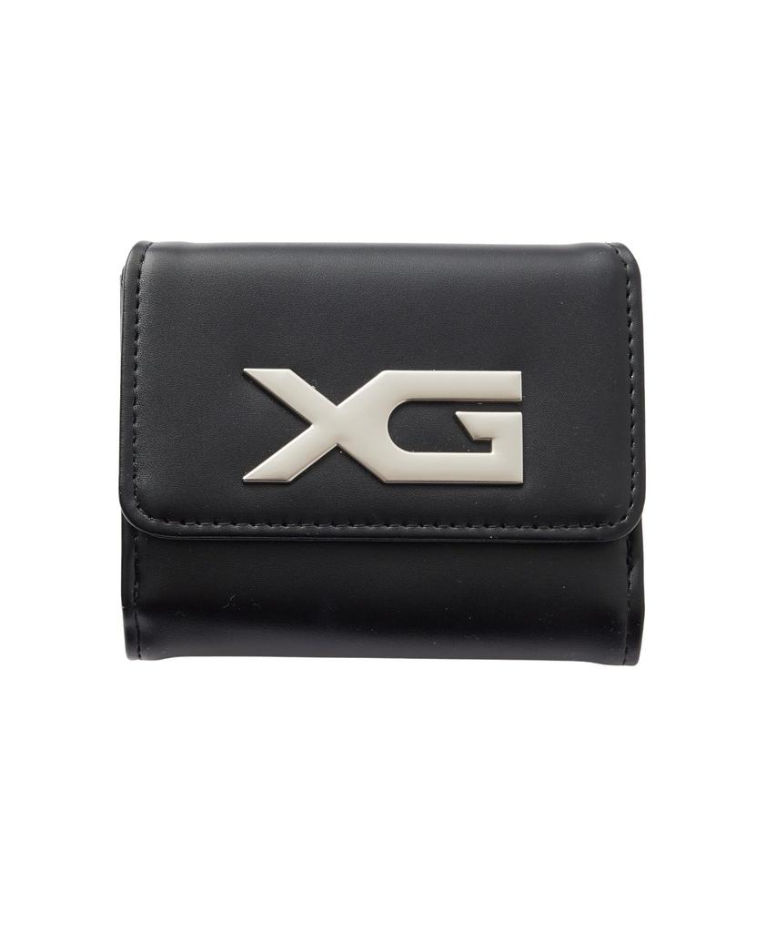 X-girl XG Emblem Buckle Faux Leather Mini Wallet (105254054006) Black, One Size