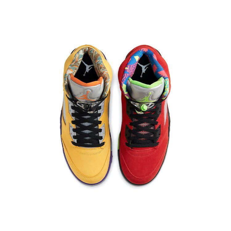 Air Jordan 5 Retro SE What The Unisex-Sneaker Mehrfarbig Varsity-Maize Court-Purple CZ5725-700