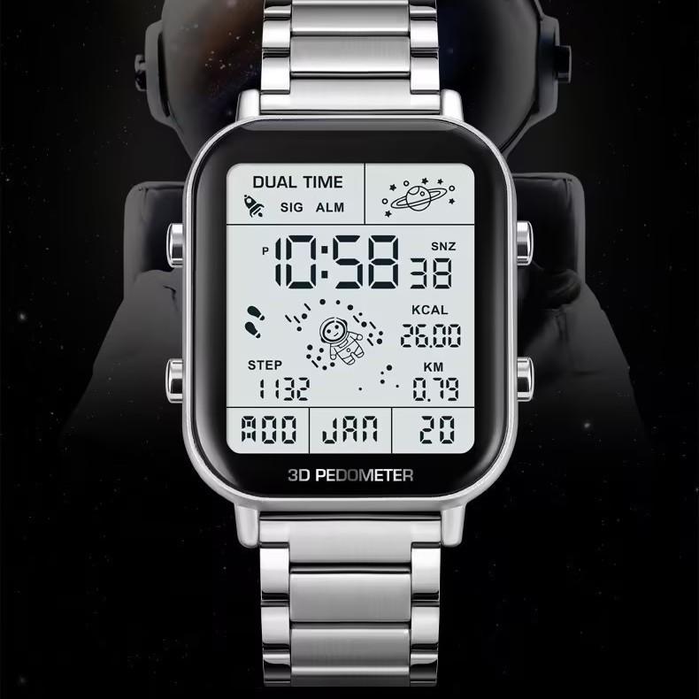 Fashion Versatile Business Waterproof Premium Electronic Watch High Value Outdoor Timing Student Party Watch