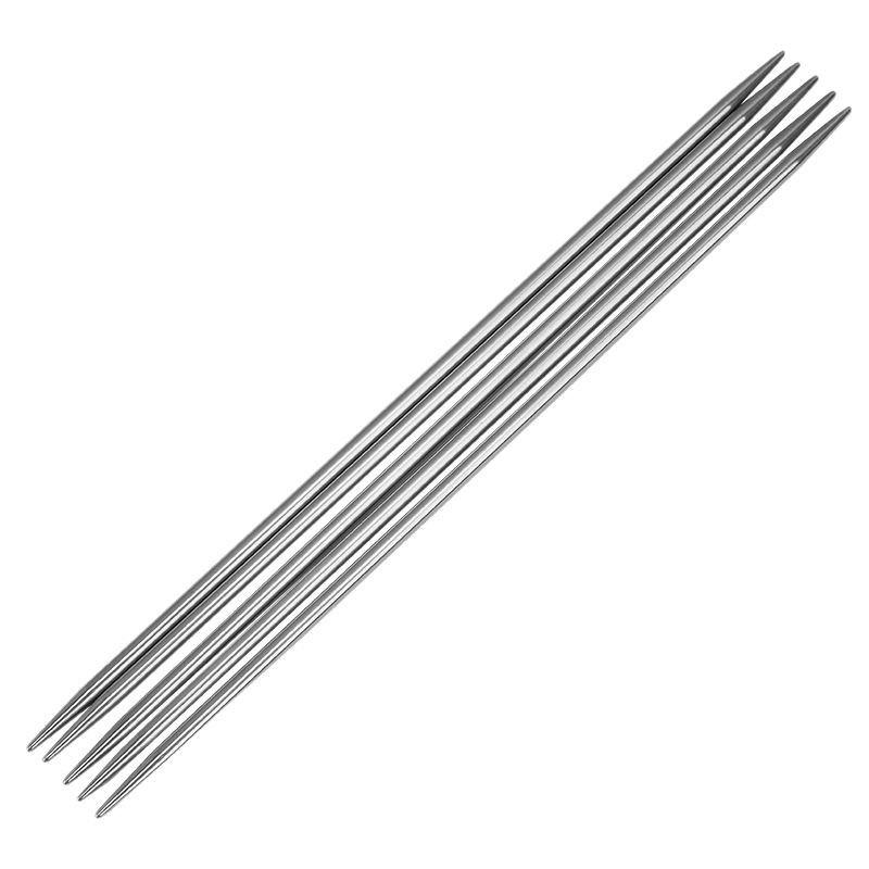 Agujas de tejer de acero inoxidable, Ganchos de ganchillo, Agujas de puño de 15 cm, Calcetines tejidos a mano, Herramientas especiales para tejer para hacer muñecas, Agujas cortas
