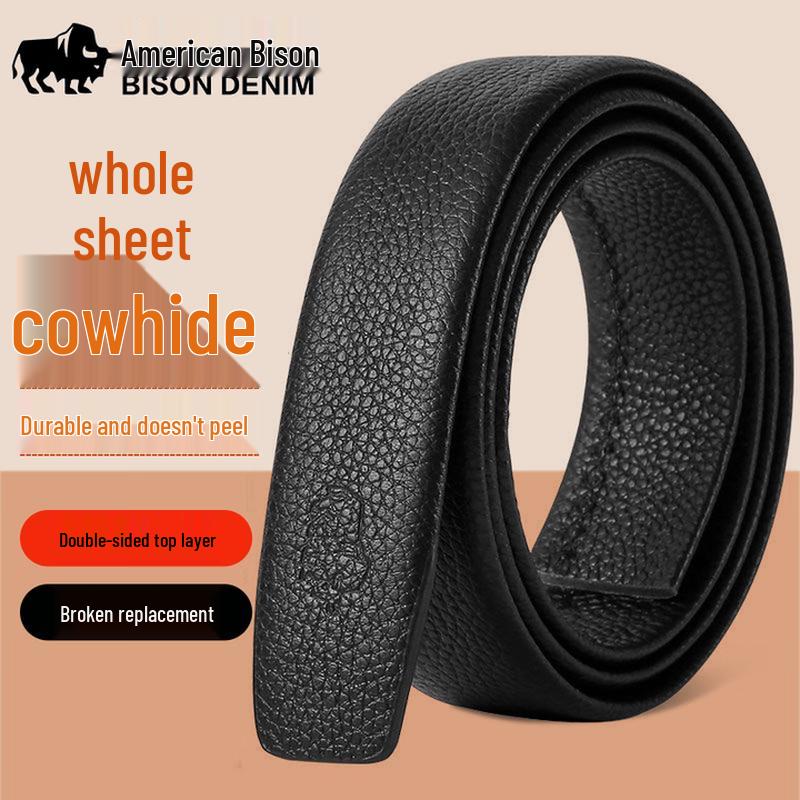 

Men s Top-Grain Leather Belt Strap for Automatic Buckle 120-125cm (Adjustable)