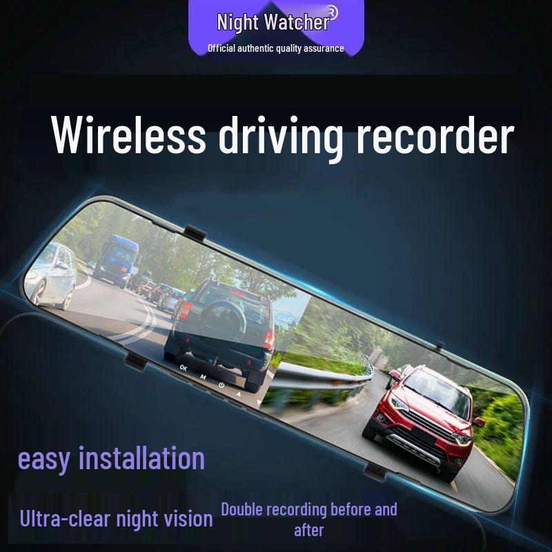 2025 Dual Lens Wireless Dash Cam with Loop Recording, Reversing Image & Night Vision - No Installation Needed (Front & Rear)