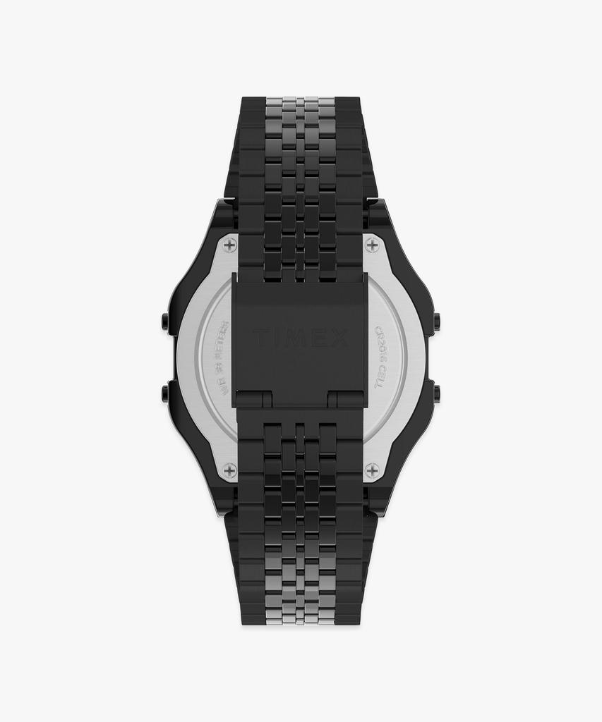 Taimaegseu T80 All Black Metal Strap Digital Watch 34Mm