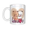Panda And Brownie Coffee Mug DIY Personalized True Love BuBu DuDu Couple Ceramic Tea Milk Mug Cup