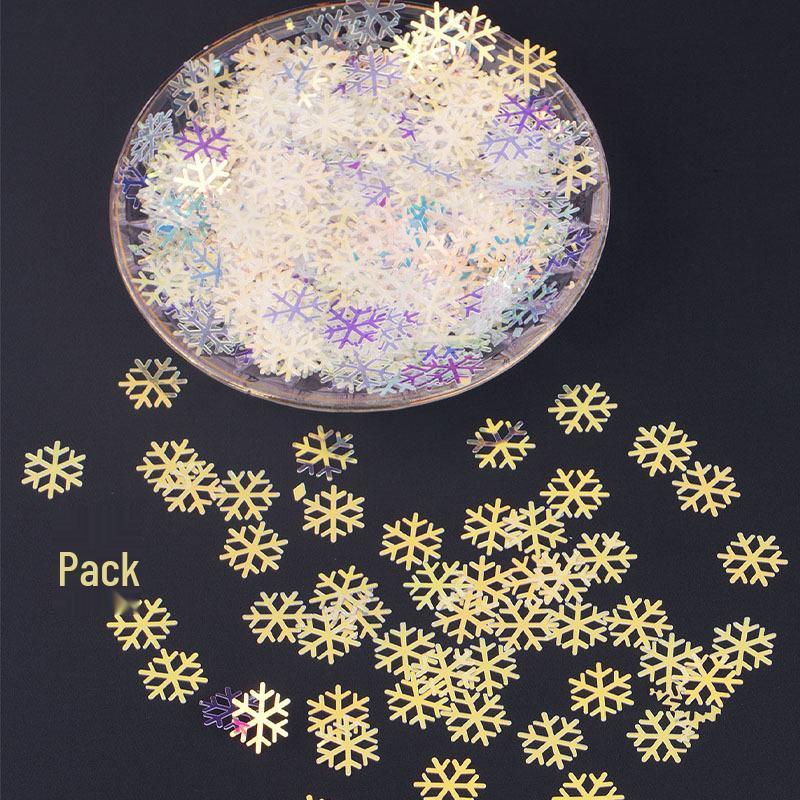 Festive Snowflake PVC Ornament Decoration for Christmas & Weddings