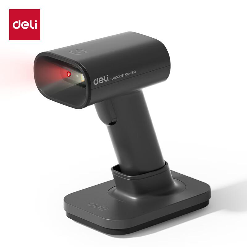 Deli AA002WB Wireless Bluetooth 1D/2D Handheld Barcode Scanner