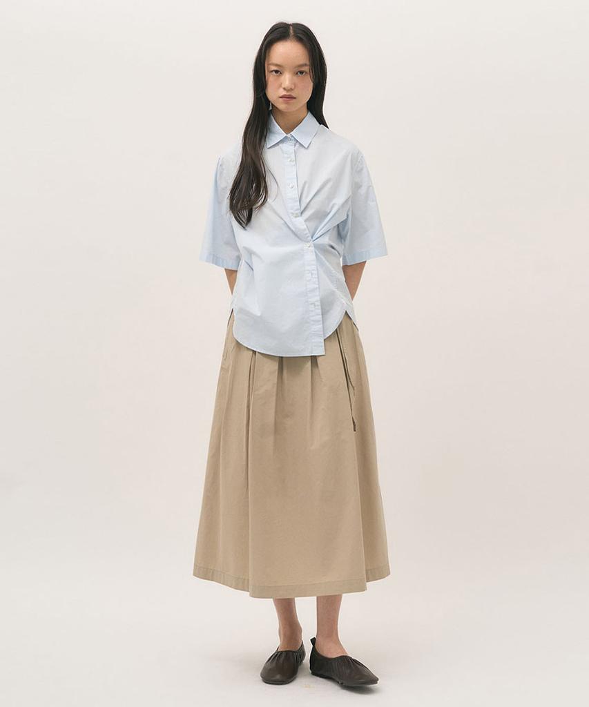 Leopeusaideuhwaiteulabel Serene Pleated Skirt Sand