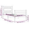 VidaXL Bed Frame with Headboard 90x200 Cm Solid Wood 3194296