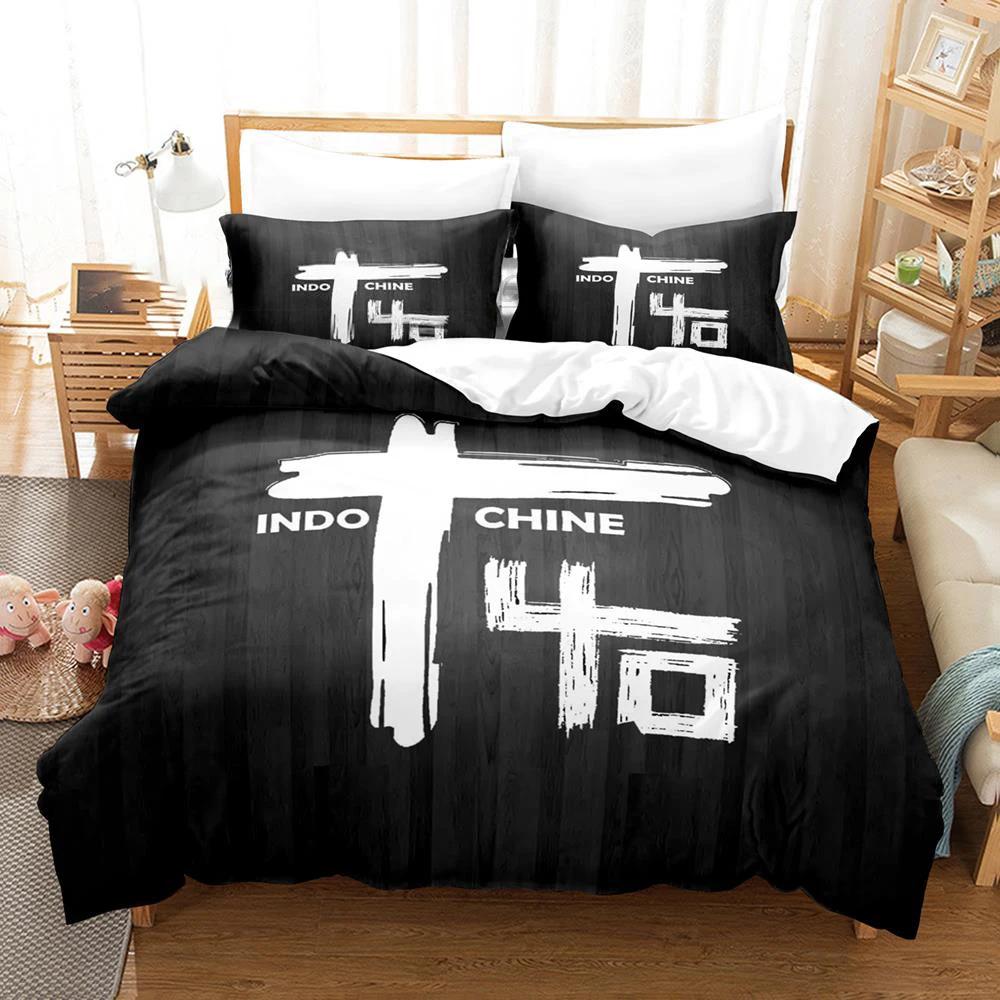 3D tisk Indochine Rock Povlečení Sada povlaků na polštář Single Twin Full Queen King Size Bed Set Sady přikrývek do ložnice pro děti