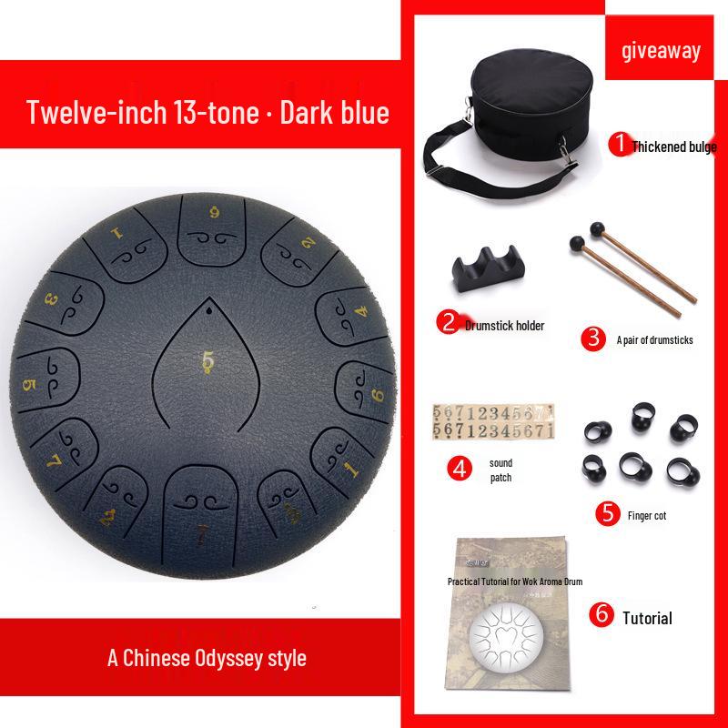 6-inch 11-tone Ethereal Steel Tongue Drum - Beginner to Professional Instrument for Kids & Adults