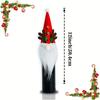 Christmas Wine Bottle Decoration Set, 3D Wine Bottle Decorative Hat, Decorative Santa Hat with Plush Whiskers, Perfect Table Decoration