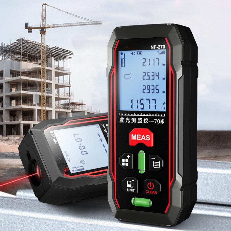 NF-270 Portable Infrared Measurement Handheld Red Light Laser Rangefinder Electronic Ruler HD large screen Measuring Tool