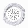 JZBRAIN 3 Meter White Curtain Plastic Coated Window Curtain Picture Hanging Wire with 8 Pairs of Threads and Hooks 2-Pack Wire, Wire,