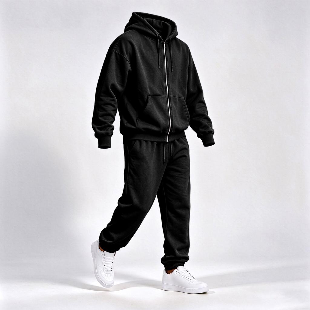 Unisex Hoodie Sweatshirt and Jogger Pants Two-Piece Set