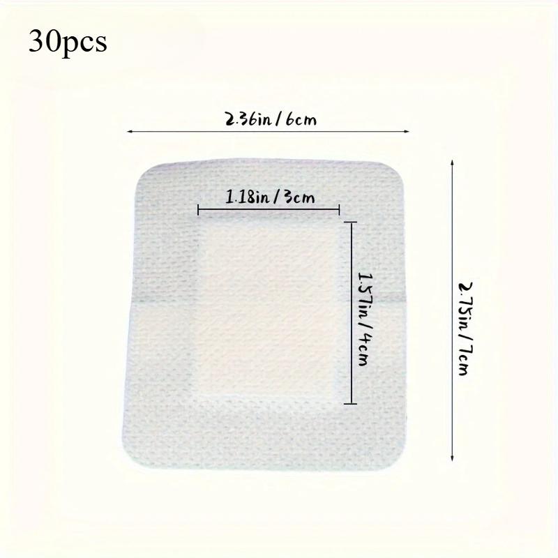 10/30/50pcs Hypoallergenic Non-woven Medical Adhesive Wound Dressing Band Aid Bandage Large Wound First Aid 6*7cm