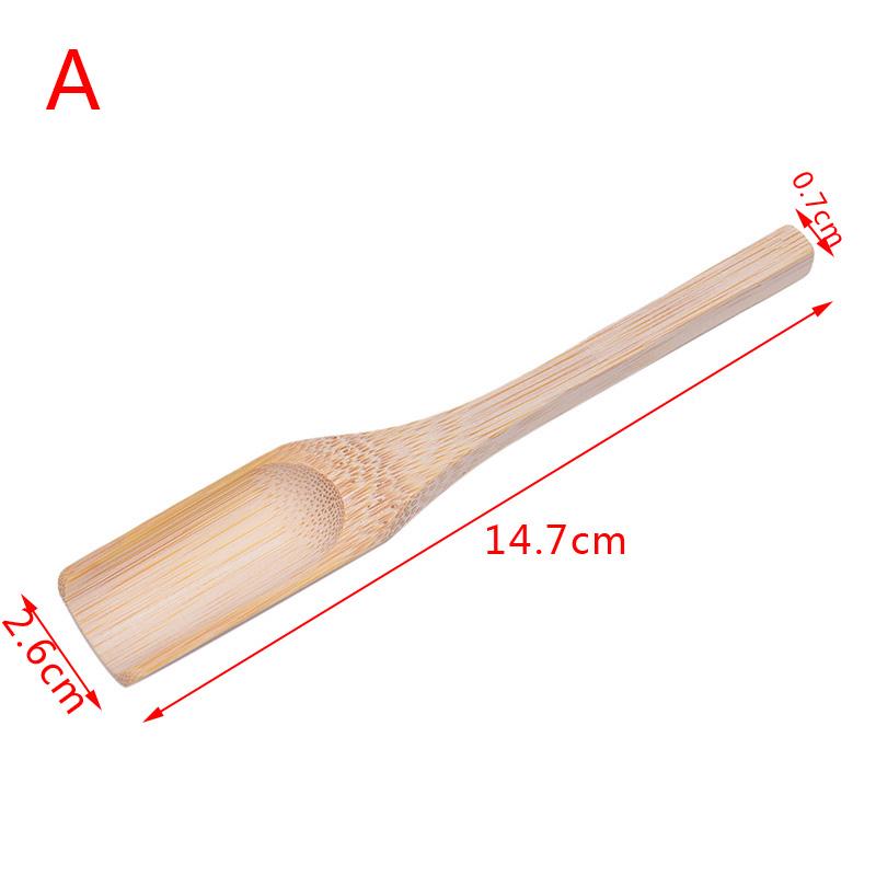 

1Pcs Tea Accessories Chinese Kongfu Wooden Bamboo Retro Style Natural Tea Scoop Delicate Spoon Portable Bamboo Teaspoon 3 Sizes