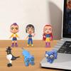 1 Set PVC Girl Group Figurine Animated Movie Inspired Hunter Girl Figurine Sculpture Home Office Desktop Decoration Ornament