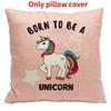 Pillow Unicorn Case Cute Cartoon Print Home Living Room Sofa Car Cushion Gift