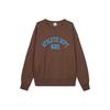 Retro Letter Printed Knitted Sweatshirt for Men In Brown