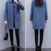 Woolen Coat Women's Mid-length Autumn and Winter New Korean Style Loose Large Size Women's Slimming and Age-reducing Woolen Coat
