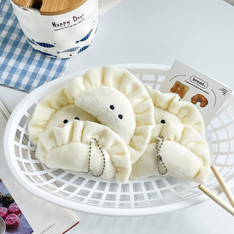 Cute Dumpling Gyoza Food Doll Bag Keychain Keyring