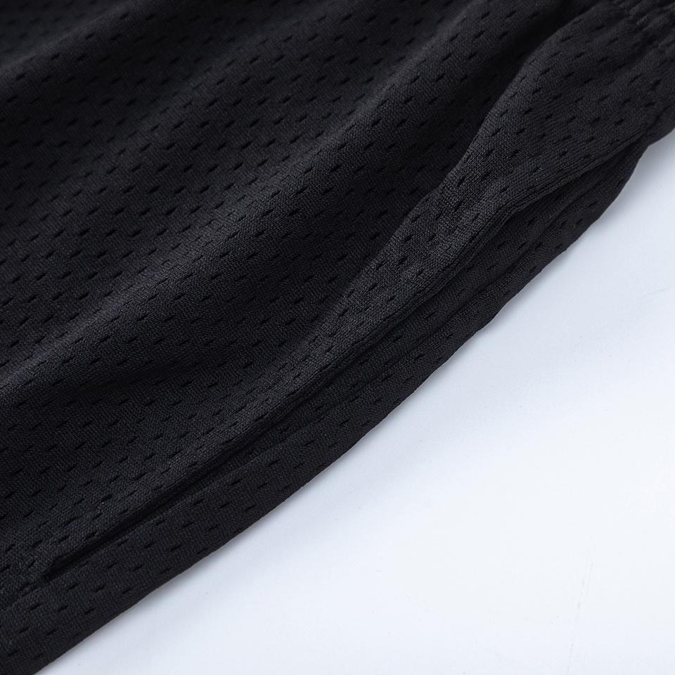 EES-16 Heren Mesh Basketbalbroek, Zwart Ademend Zomer Street Beach Boardshorts