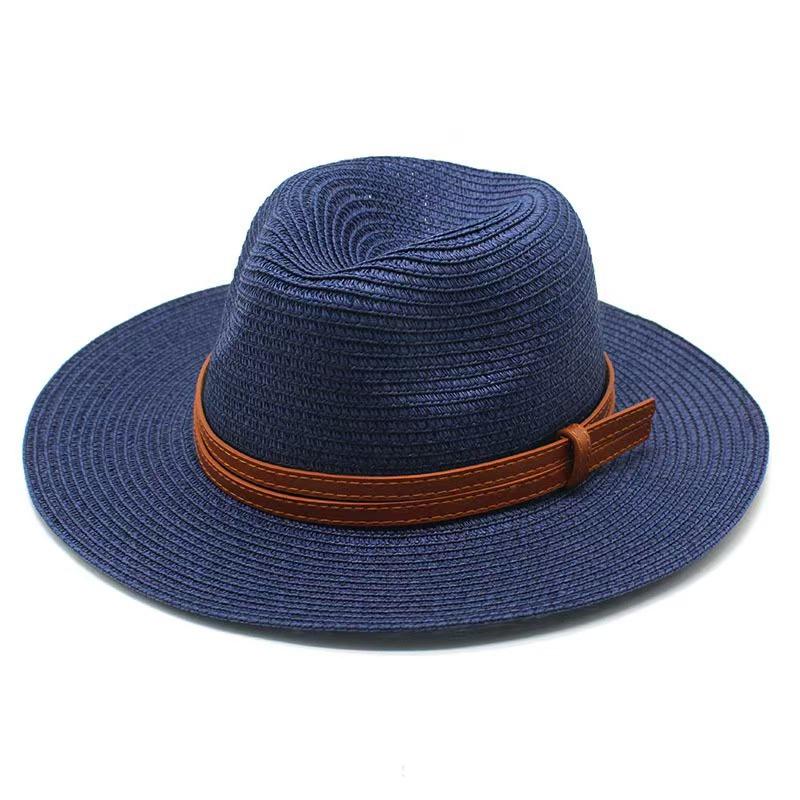Panama Straw Hat Summer Men Women Wide Brim Beach UV Protection Fedora Hats