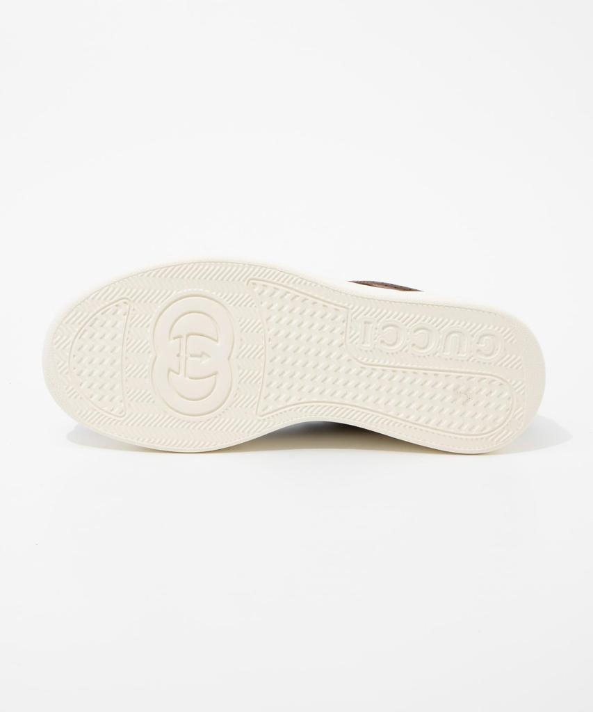 Gucci GG Supreme Size 669582 UPGA0 Men's Sneakers, Beige/Ebony, 25.0 cm, [Used]