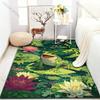 1PC Frog lotus pond nature Carpet for Living Room Bedroom Sofa Home Decor Rus Non-slip Floor Mat Luxury Gift