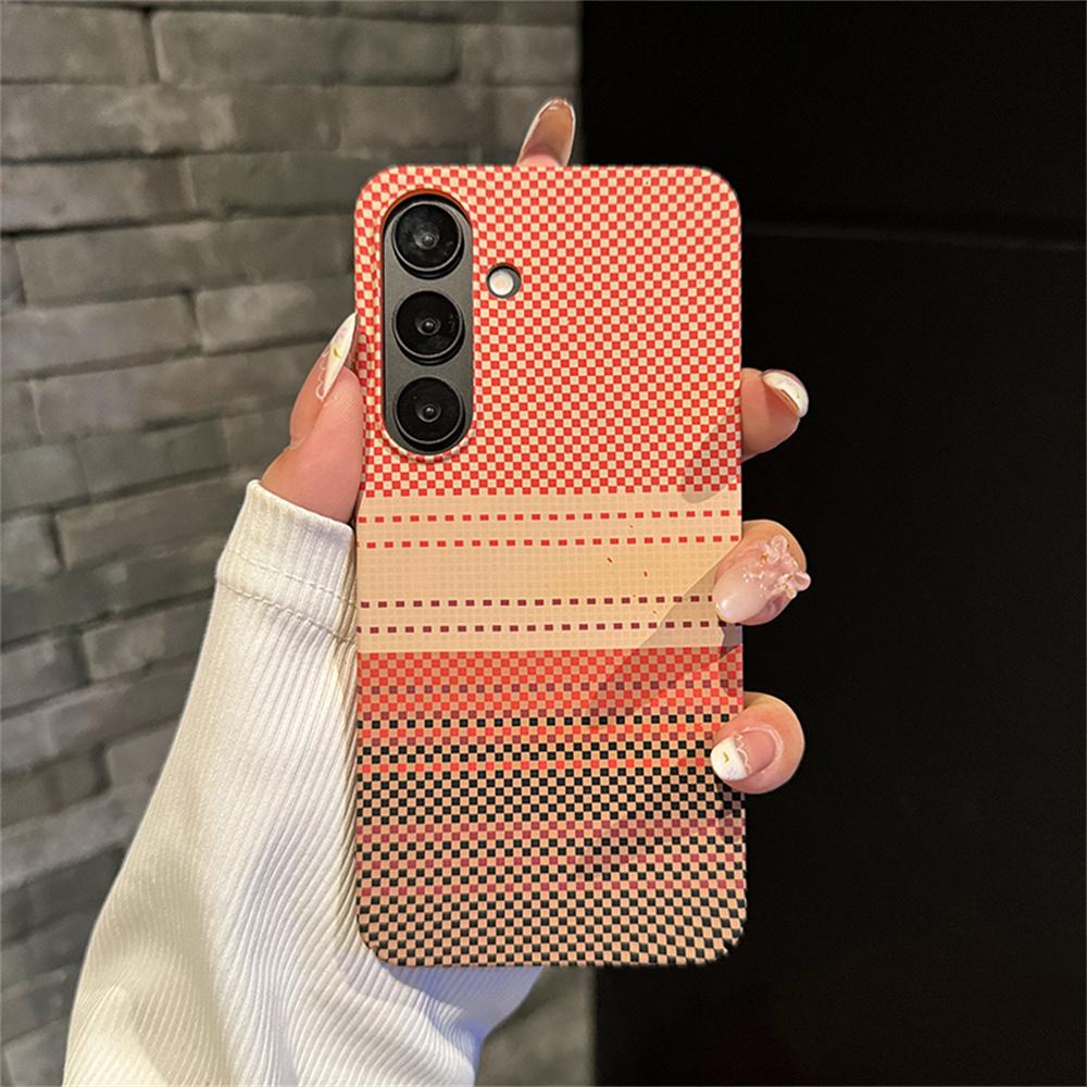 Slim Magnetic Carbon Fiber Pattern Case For Samsung Galaxy S23 S24 S2 Ultra Plus For Shockproof Hard PC Cover