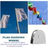 4pcs Large Flagpole Bearing Pulleys Stainless Steel Heavy Duty Flagpole Hardware Bearing Pulley System Flagpole Lifting Parts