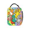 Chibi Monster Raids Again Insulated Lunch Bags Thermal Bag Reusable,Meal Container Kawaii Tote Lunch Box for Men Women Office
