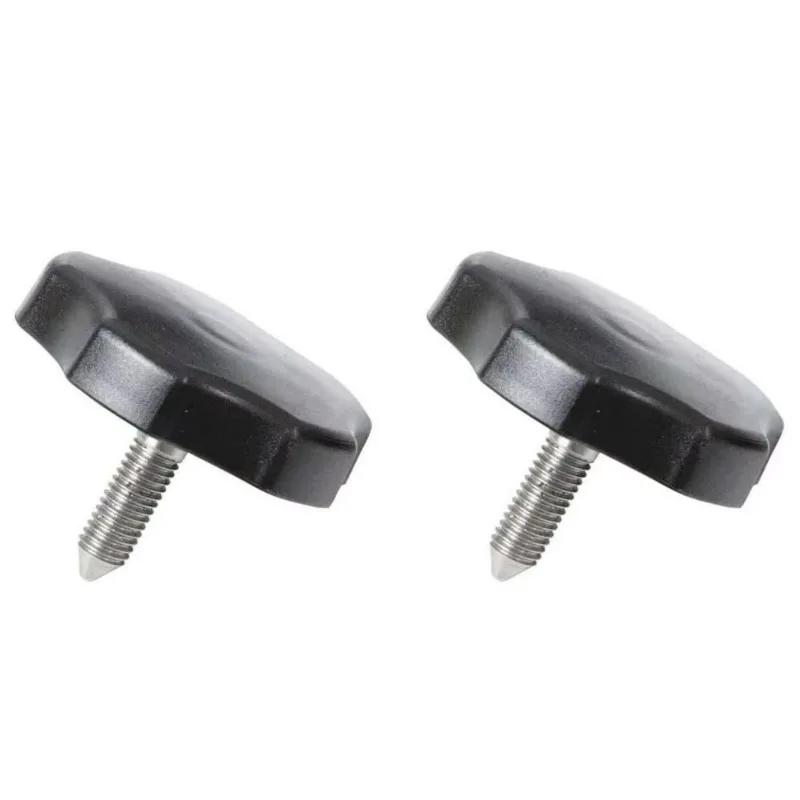 6pcs Soft Top Roof Window Frame Surround Fastener Thumb Screws Nuts Knob Pins for Jeep Wrangler JK 2007-2018 (2 Short + 4 Long)