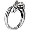 Adjustable Open Ring Men Women Vintage Goat Head Design Sterling Geometric Statement Jewelry
