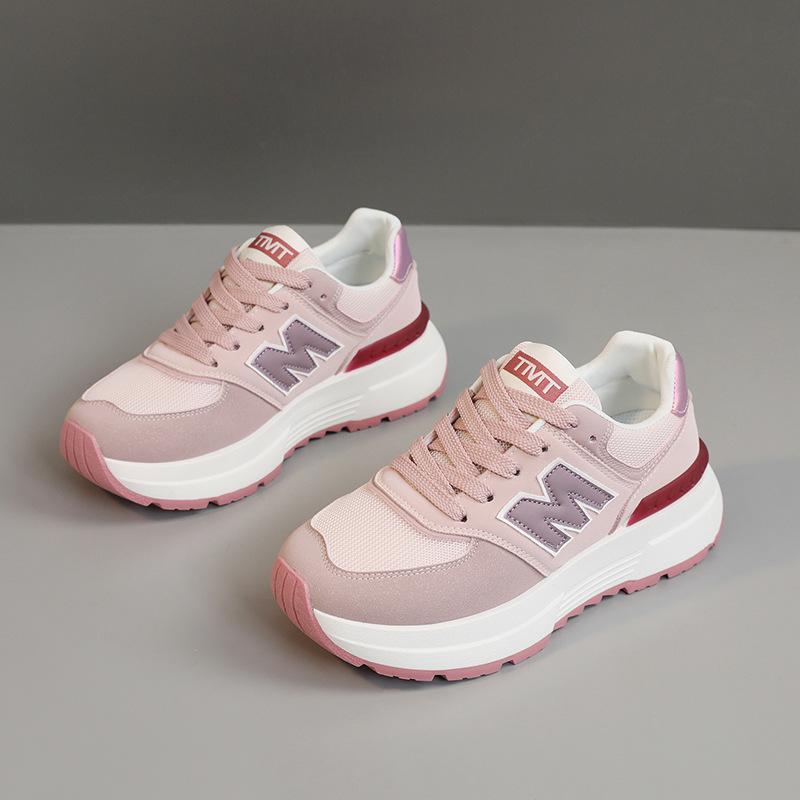 

[Customized] JCF2708 new 2025 popular dad shoes women s shoes Korean version thick sole heightening trend breathable 40