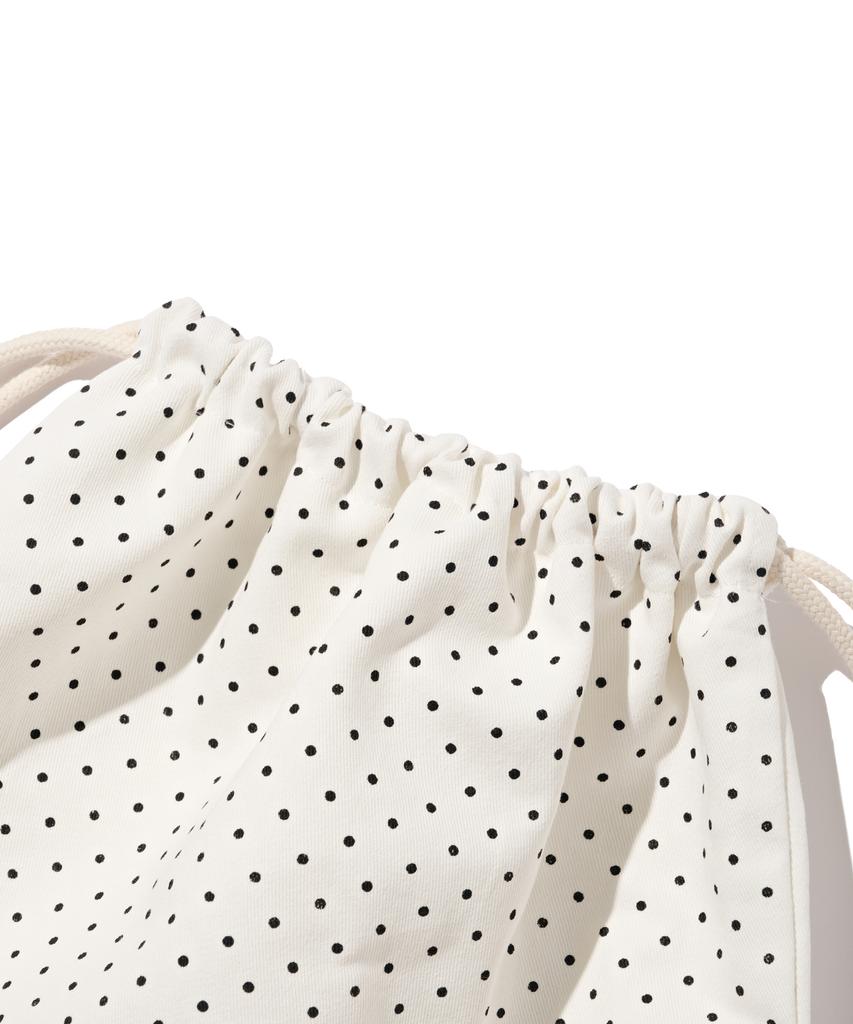 Roidesrois Sweet Dot String Gym Sack (Ivory)
