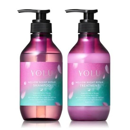 YOLU Yoru Treats Spring Mellow Night Repair Shampoo Treatment Set Nighttime Beauty Dryness Moisture Damage Care Conditioner
