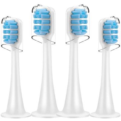 Blue Replacement Toothbrush Heads for Xiaomi MiJia T300 and T500 Sonic Electric Toothbrush Come with Toothbrush Head Caps
