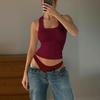 2025 Sommer Damen figurbetontes Racerback U-Ausschnitt Tanktop