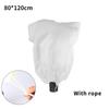 2PCS Plant Cold Protection Cover Non-woven Fabric Shrub Tree Antifreeze Bags with Drawstring Winter Frost Prevention Plant Cover