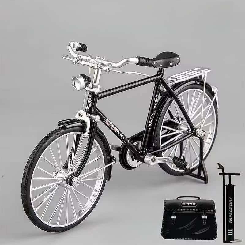 New 1/10 Miniature Alloy Model Bicycle Diecast Metal Bike Adult Simulation House Decor Fun Crafts Collection Ornaments Gifts