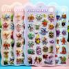 Italian Brainrot Animals Bubble Stickers 3D for Kids DIY Phone Laptop Tung Tung Sahur Cartoon Cute Puffy Stickers Toys Gifts