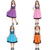 Halloween Costume For Girls Oktoberfest Cosplay Dress With Polyester Fabric For Kids