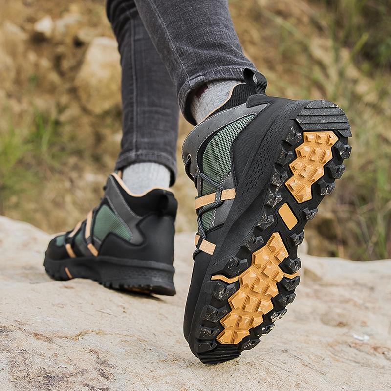 Men Adventure Outdoor Jungle Cross-country Hiking Shoes Desert Boots Over Sized