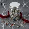 Mystery Jewelry Box 10/15/20/25/30/35Pcs Jar for Women, Mixed Necklaces Earrings Rings Bracelets Set, Lady Gift Gothic Ocean Theme Kit with
