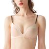 Gunze Mochi Soft Fits Antique D75 Non-Wired Bra, Bra, Cup, Bust, Bicolor, Tuche, JB6034H, Women's, Rose,