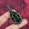 Green fire labradorite pendant copper wire wrapped gemstone pendant copper jewelry handmade boho pendant gifts for wife wire wrapped jewelry
