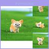 Adorable Resin Fennec Fox Figurines Set Of 13 Miniature Cartoon Animal Decorations