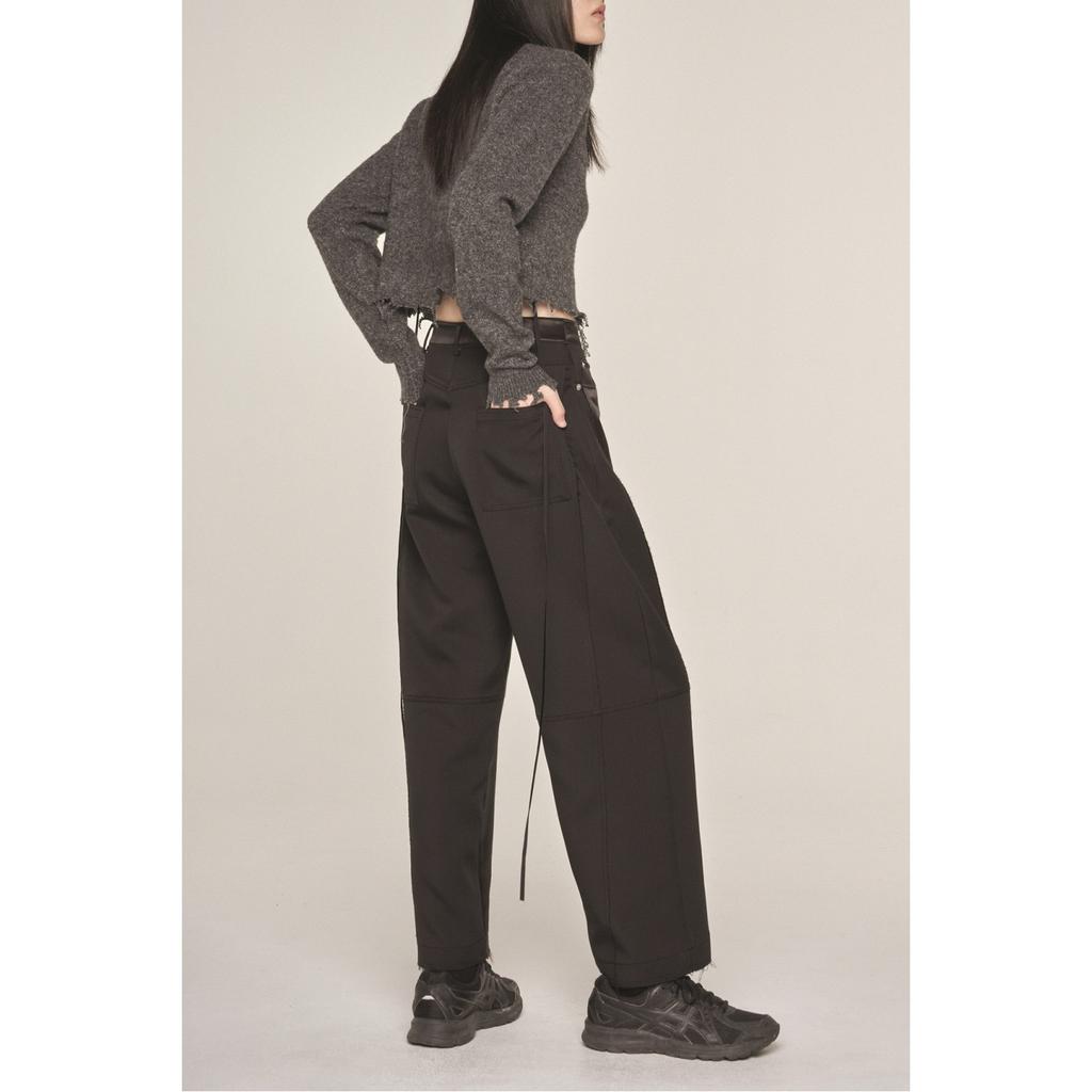 RECODE Vintage Satin Cutting Panel Pants_Rqpaa23518Bkx
