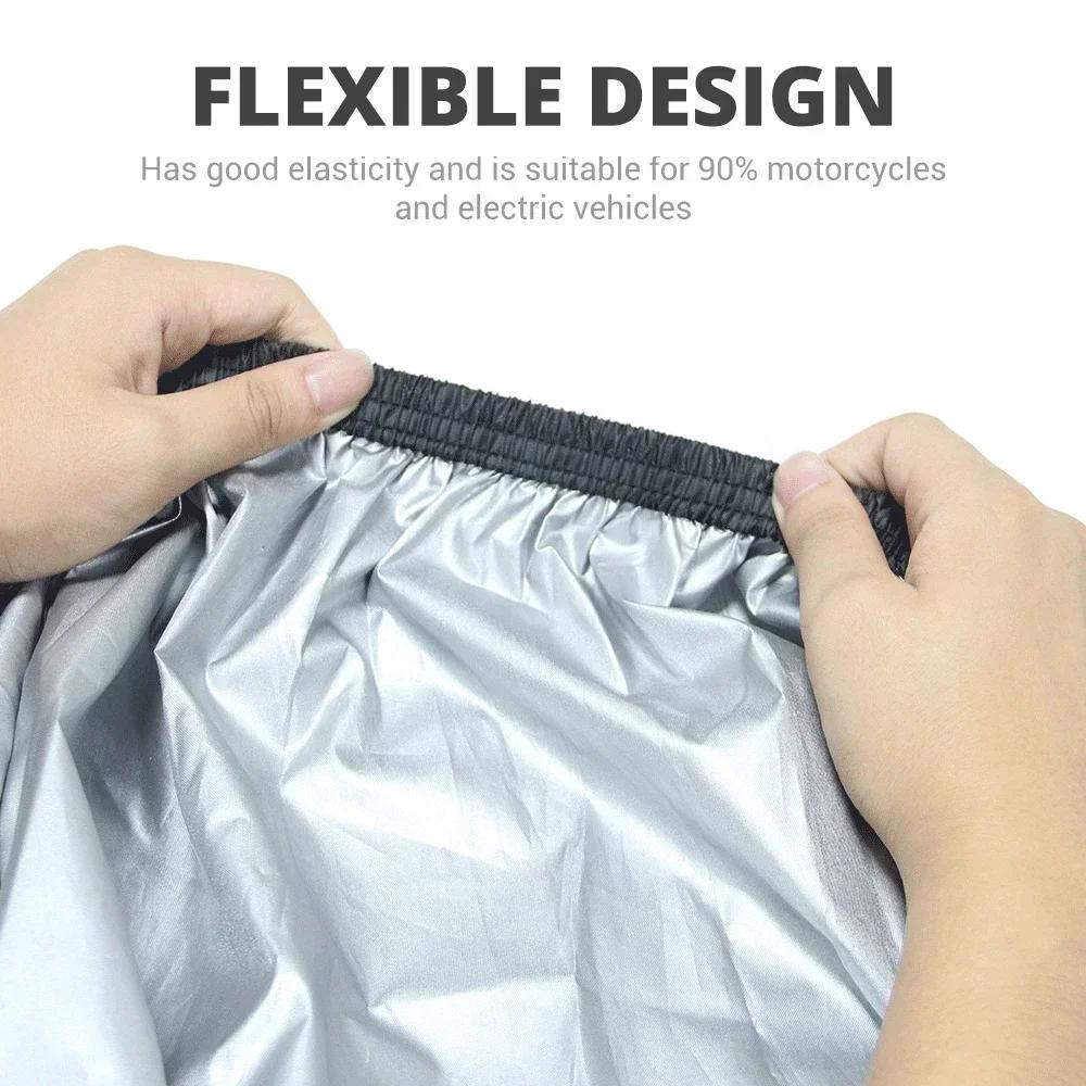 Waterproof Motorcycle Cover XXL Size Dustproof Motorbike Cover UV Protective Outdoor Moto Cover for Four Season